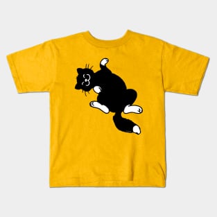 playful black cat Kids T-Shirt